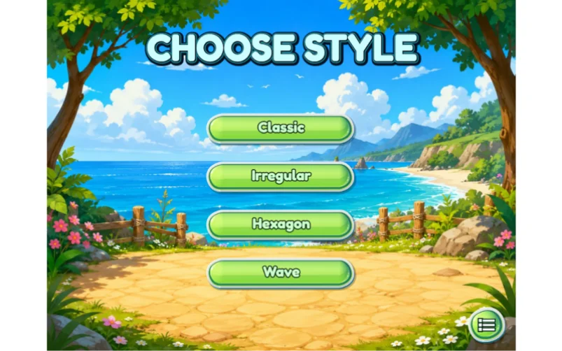 Animal Puzzle Game Style Selection
