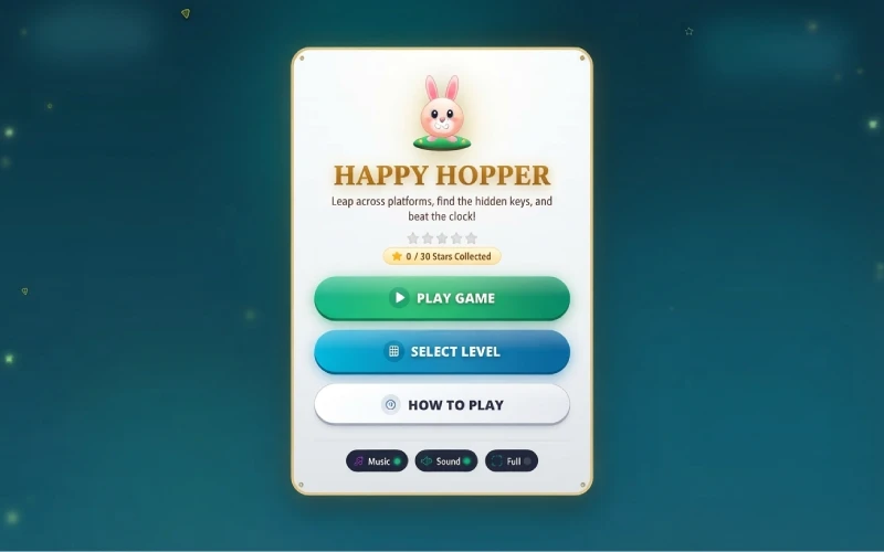 HH game main menu