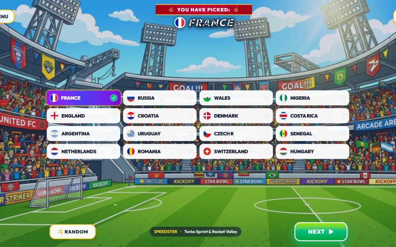 hs game team selection