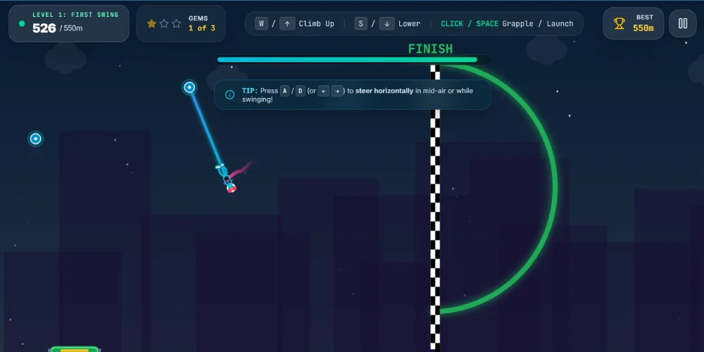 finish line screen