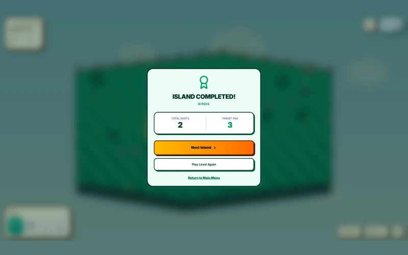 Golf Puzzle Level Completed