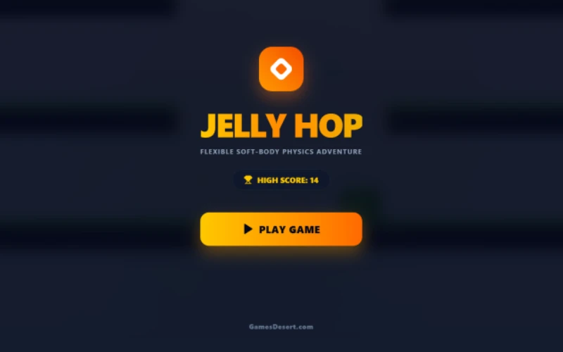 Jelly Hop Game Menu