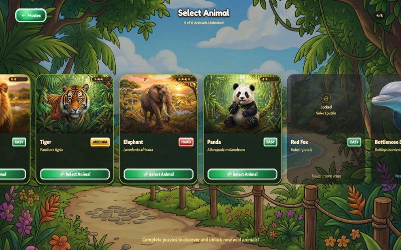 ap game select animal