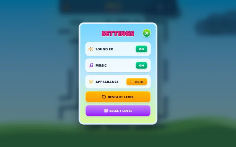 AE settings panel