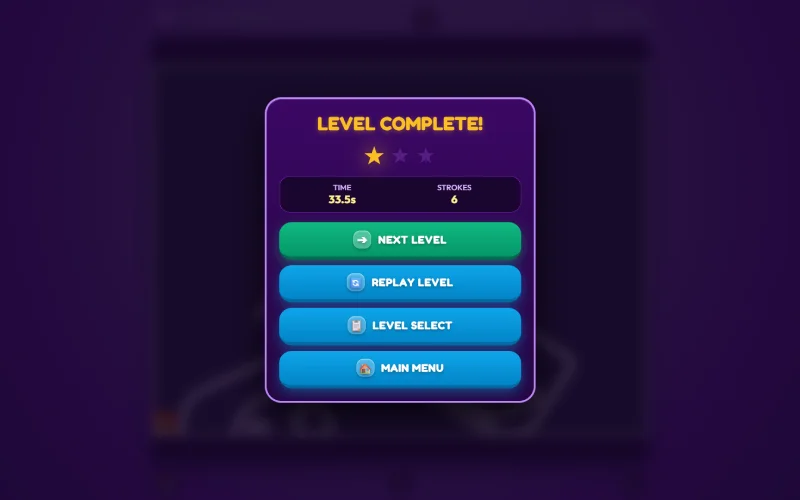 game level complete