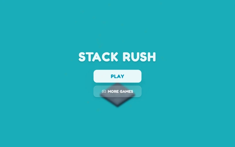 stack rush game main menu