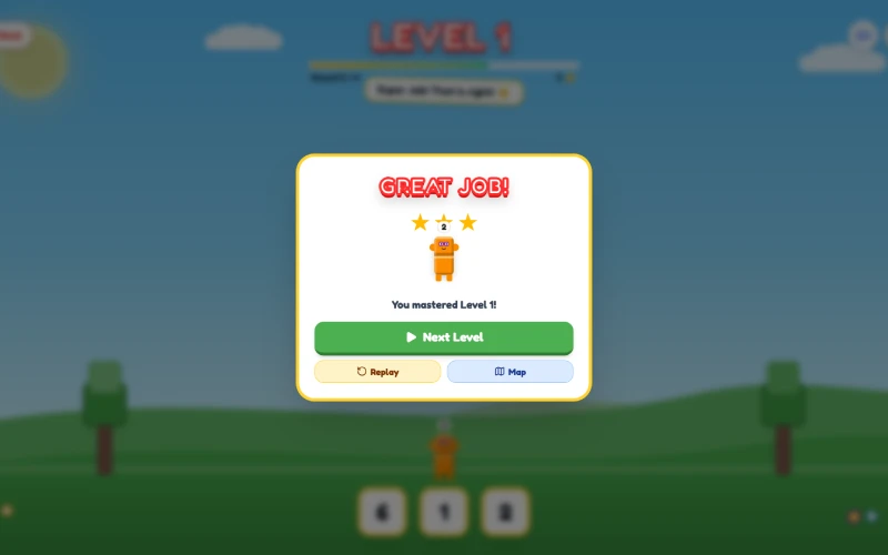 nb game level completed