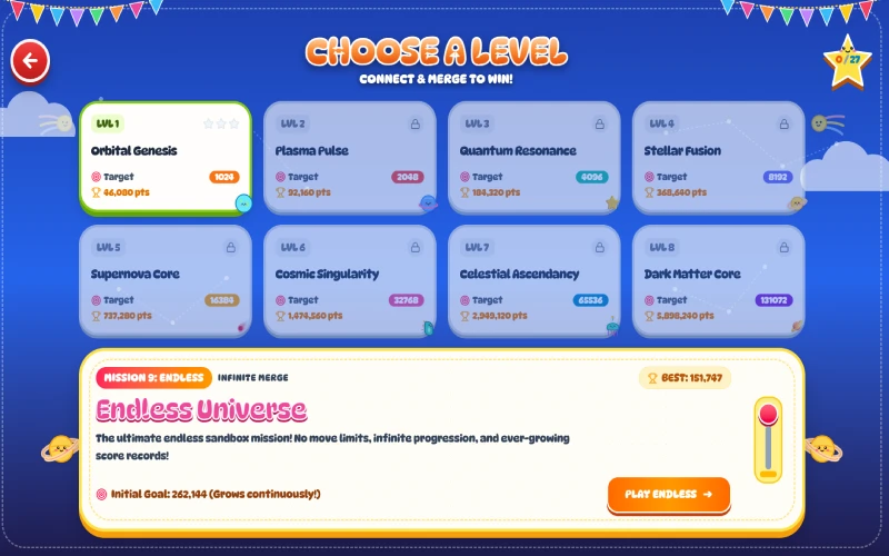 nc game level selections