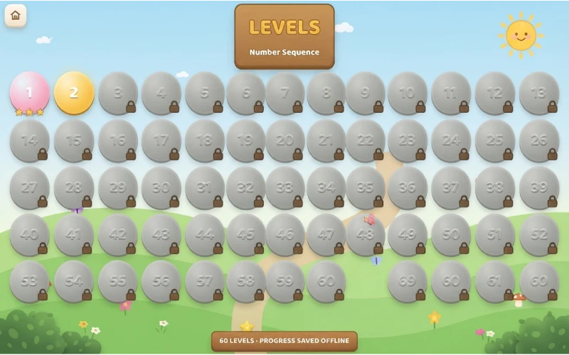 ns game sequence levels